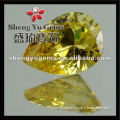 guangxi yellow semi precious stone pear shape